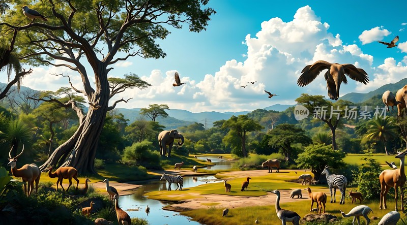 非洲大草原上的动物们