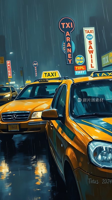 雨夜出租车