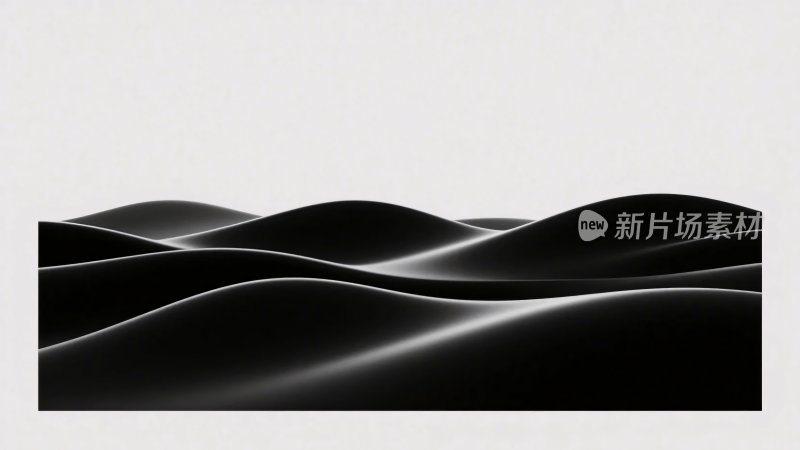 黑白波浪抽象图案