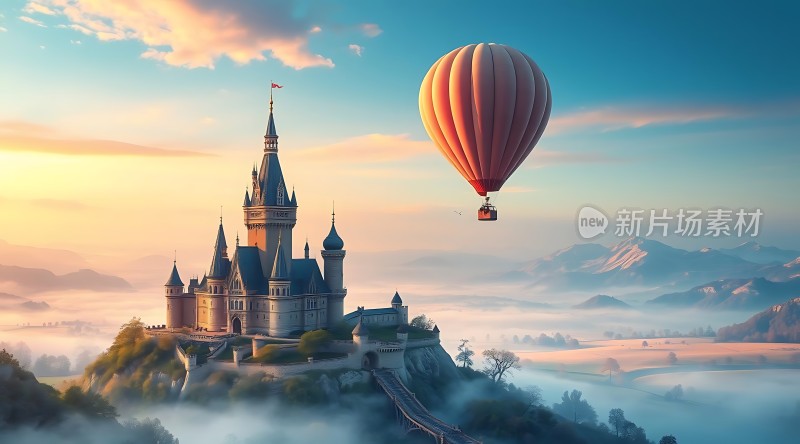 城堡热气球梦幻之旅