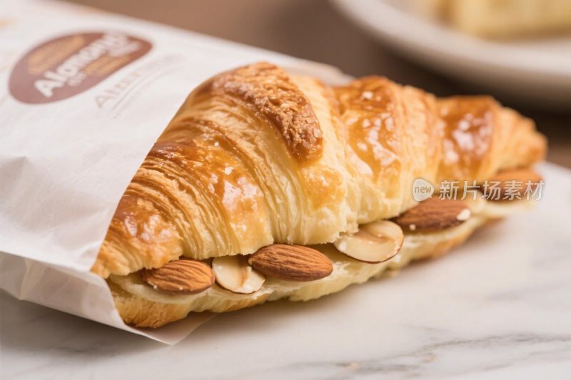 可颂纸袋内面包