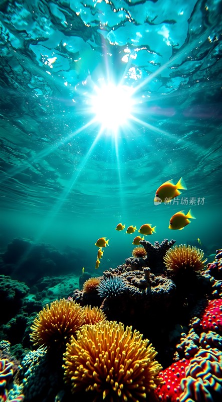 阳光下的海底世界