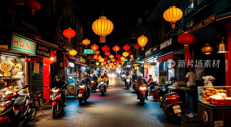 越南河内夜市风情