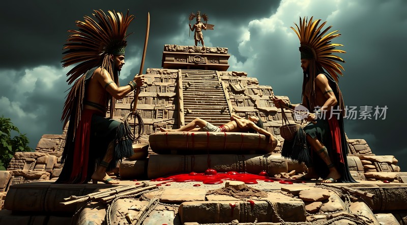 古文明祭司献祭场景