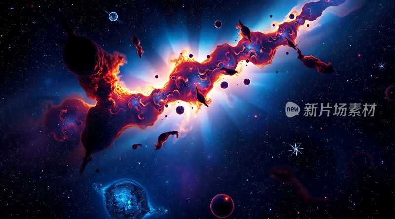 宇宙奇观星云与行星的神秘之旅