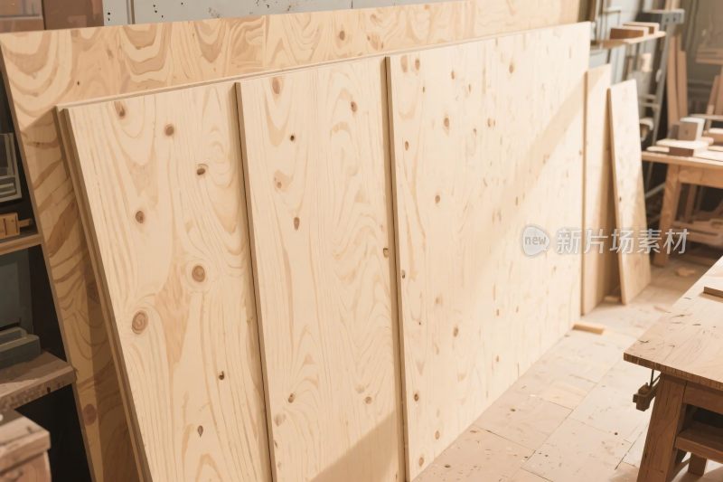 木工车间木板材展示