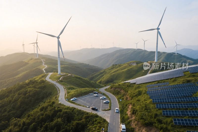 山地风电太阳能发电基地