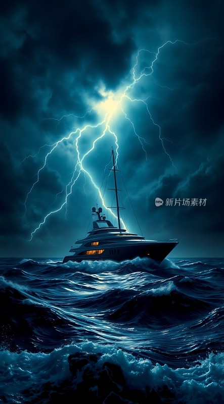 夜幕下的惊涛骇浪