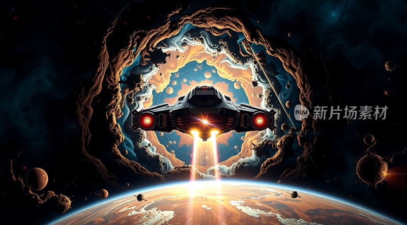 星际探险穿越时空的飞船之旅