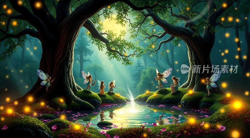 精灵之舞神秘森林夜光派对