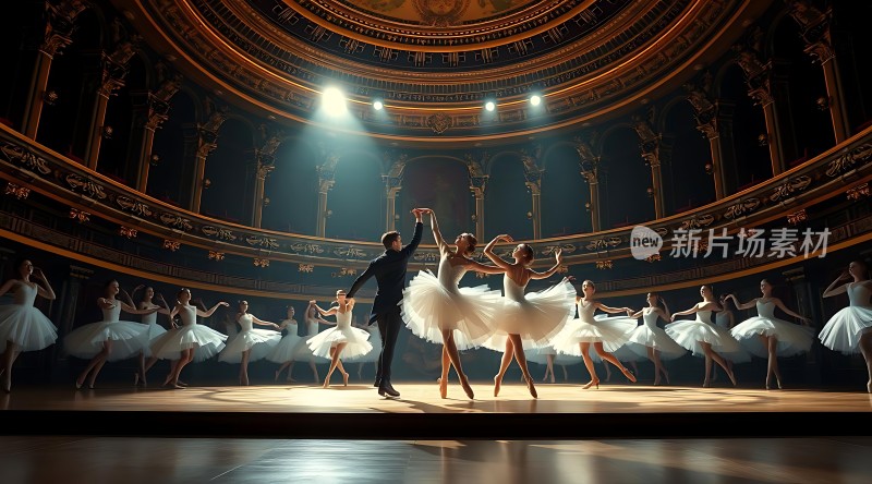 舞台上的芭蕾舞者