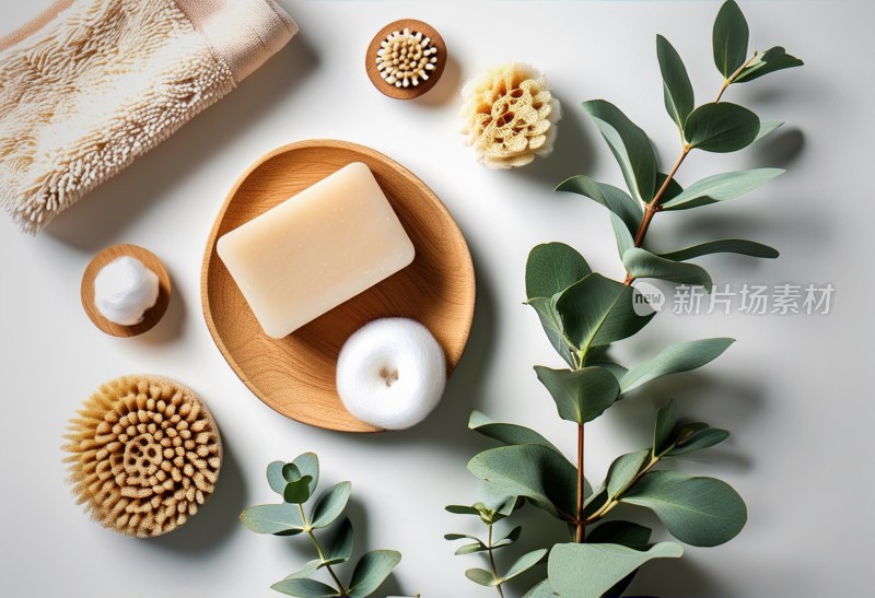 生态护肤用品展示