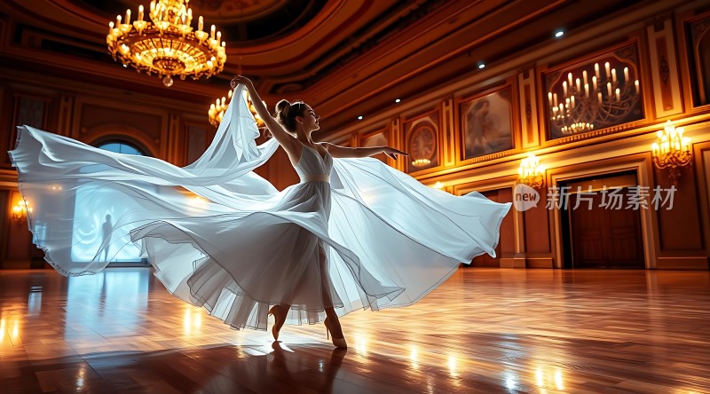 旋转的舞者与华丽的宫殿