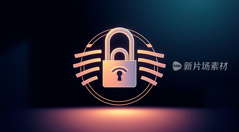 新片场素材  网络安全锁