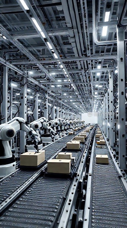 智能物流中心机器人与传送带协同作业