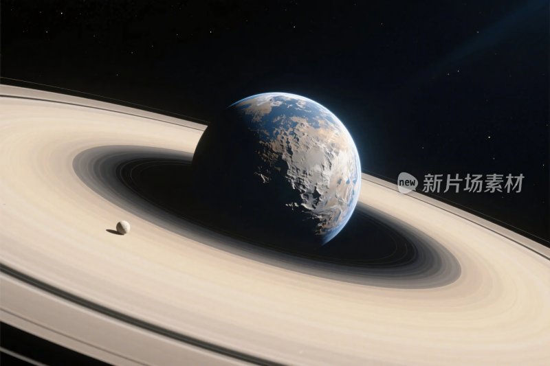 太空行星环系景观