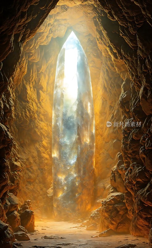 **神秘洞穴中的光芒**