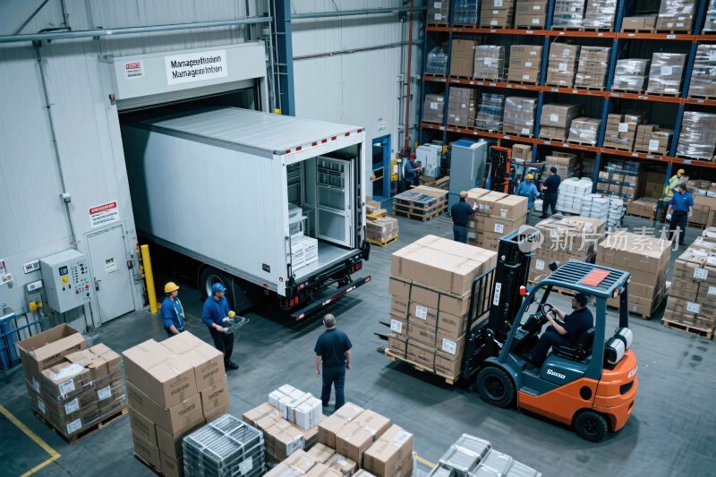 仓库货物装卸场景