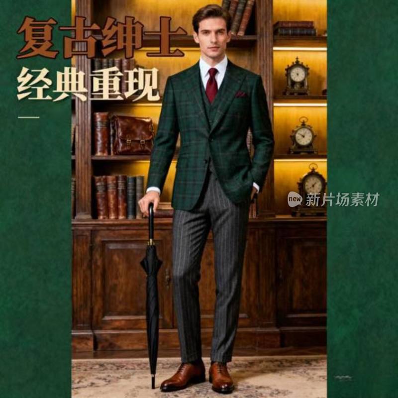 男装 服饰 广告 海报 宣传图