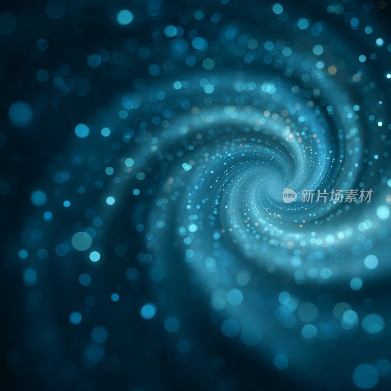 蓝色梦幻螺旋光斑背景