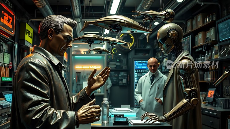 未来科技实验室人与机器人互动