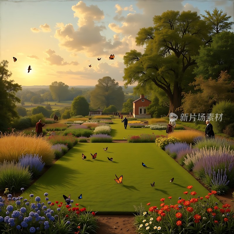 花园秘境自然与人类和谐共处