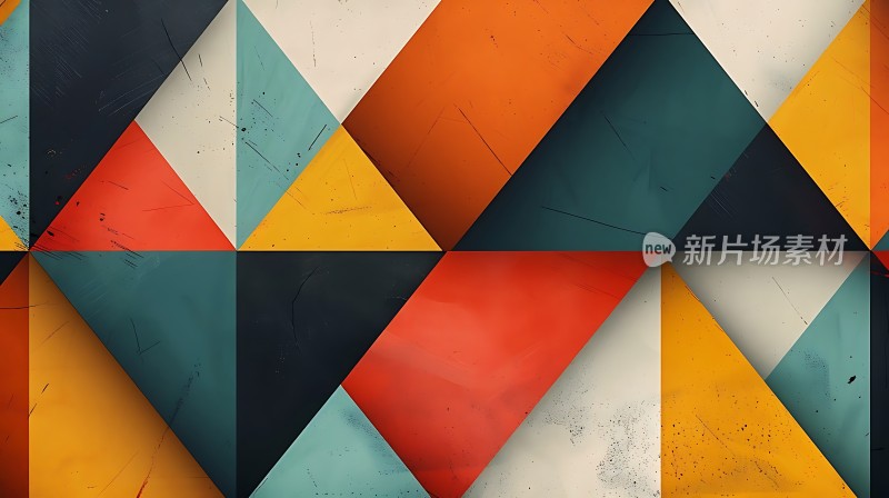 几何色彩碰撞艺术