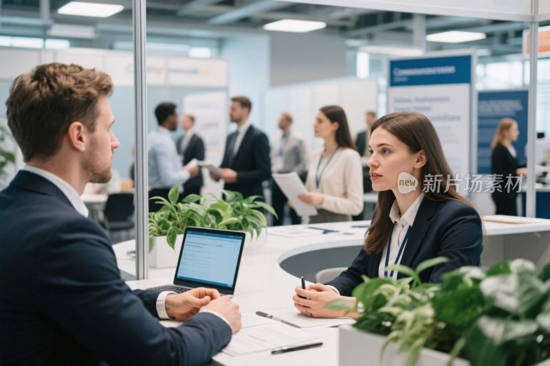 商务办公洽谈场景