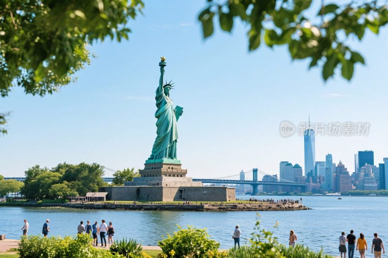 纽约自由女神像景观