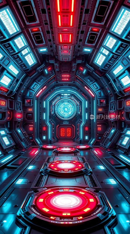 科技感十足的科幻走廊