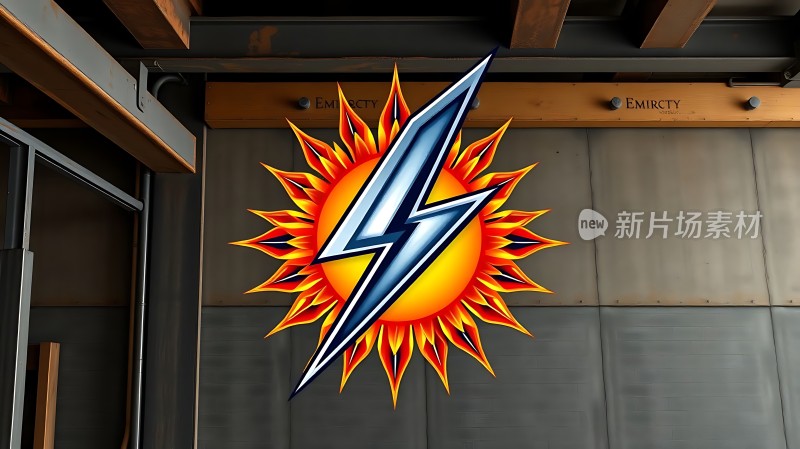 新片场素材闪电太阳logo