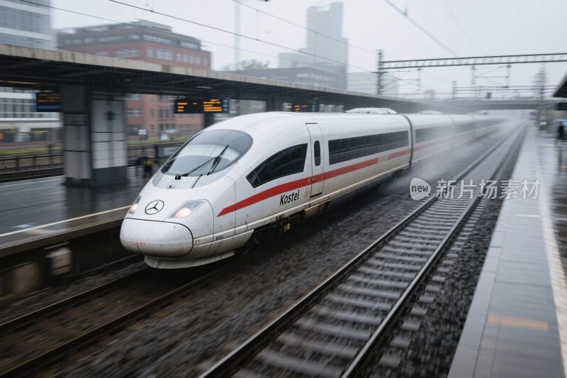 高速列车停靠站台