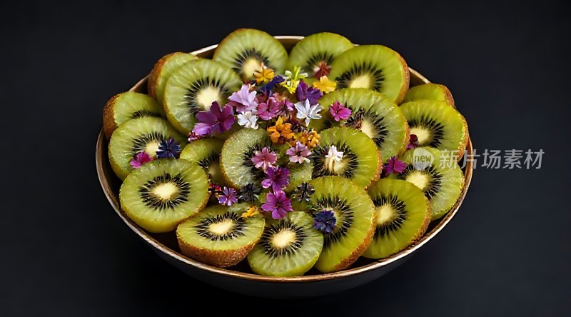 奇异果花艺拼盘