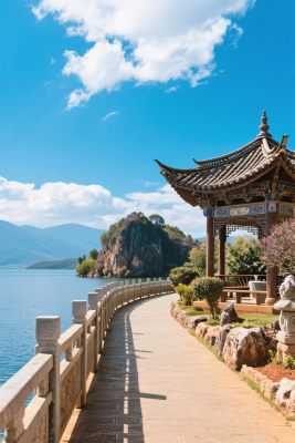 山水古亭风景图 山水古亭风景图