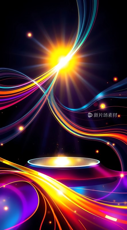 五彩斑斓的光芒汇聚舞台之上