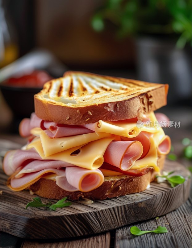火腿奶酪俱乐部三明治