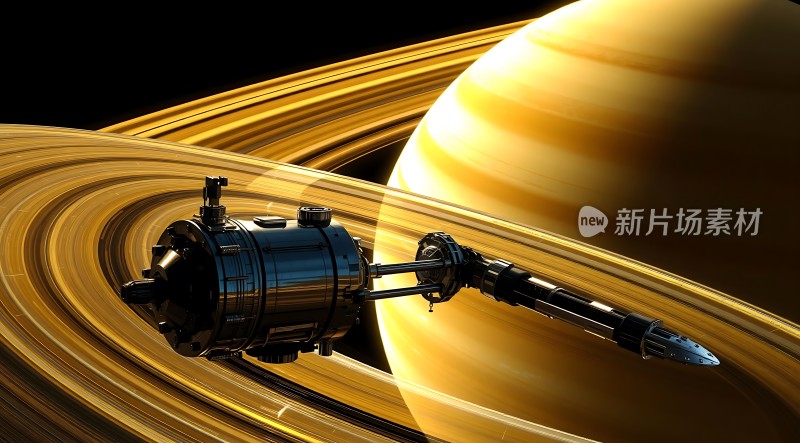 探索土星环星际飞船与神秘行星