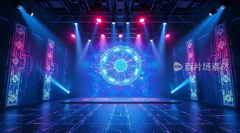 科技感舞台设计未来主义风格