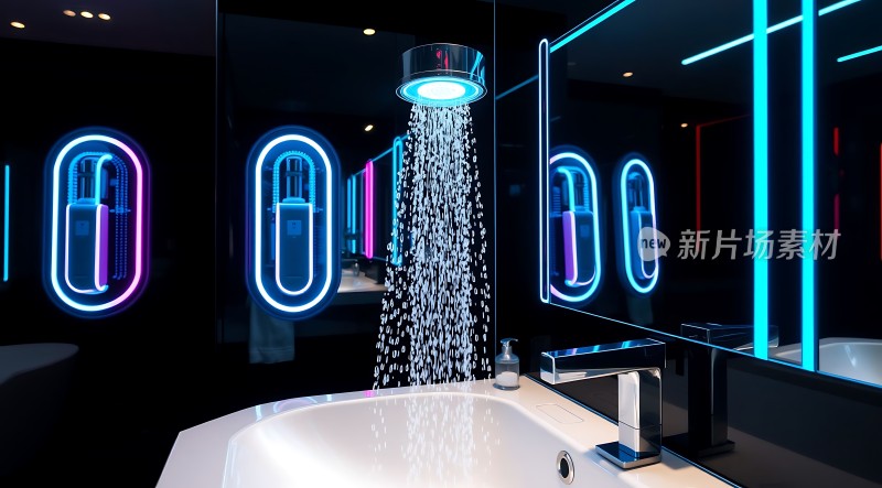 未来主义浴室设计科技感十足