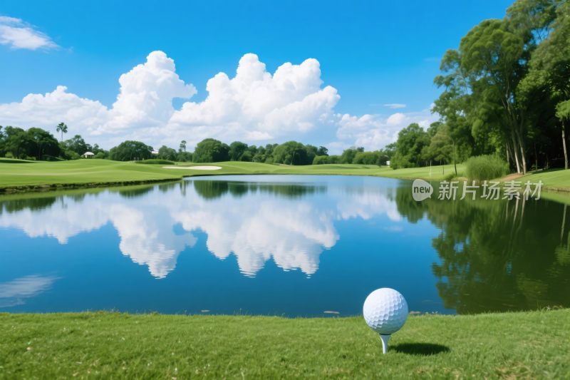 高尔夫球场风景图