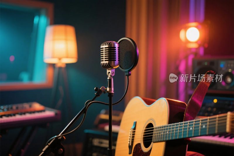 音乐录音室场景