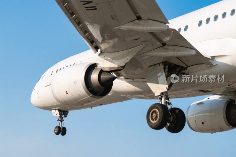 飞机起落架特写