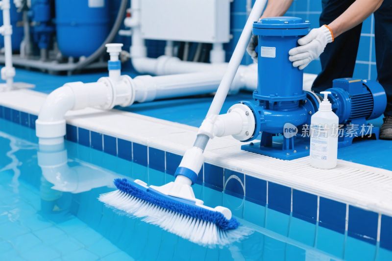 游泳池清洁维护作业