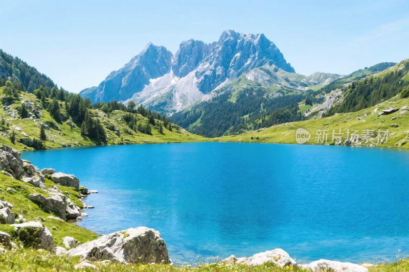 山水湖泊自然风光