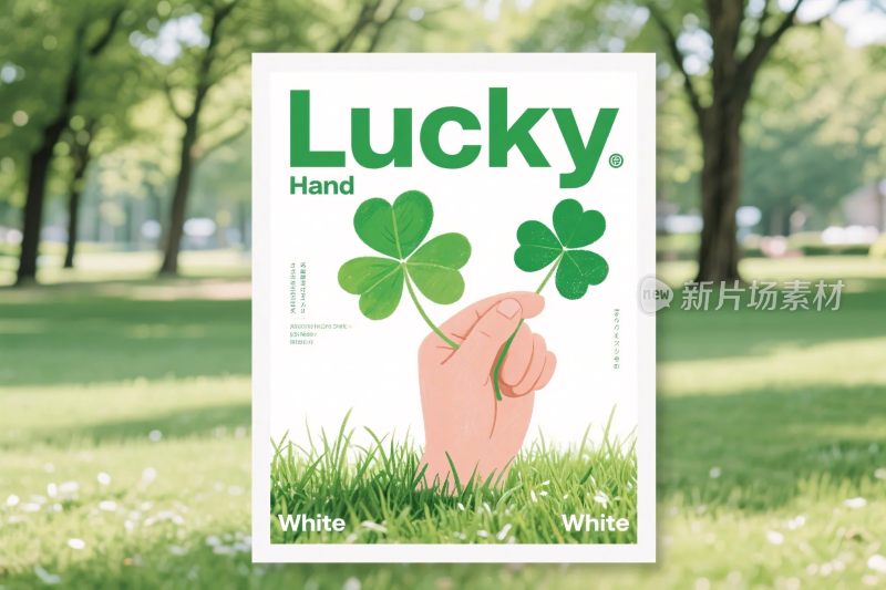四叶草幸运主题海报