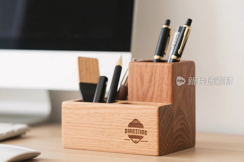 木制笔筒桌面文具收纳