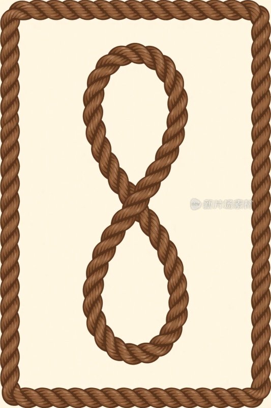 绳结图形插画