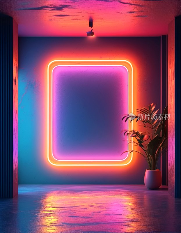 复古霓虹灯标志