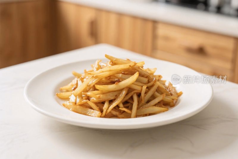 炒蔬菜美食展示盘