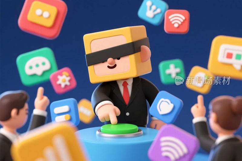 卡通角色界面互动